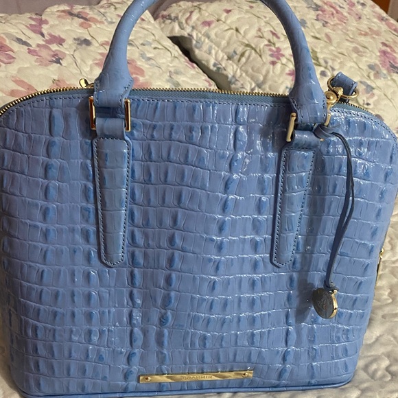 Brahmin Vivian Satchel Sky Blue La Scala - Picture 2 of 6